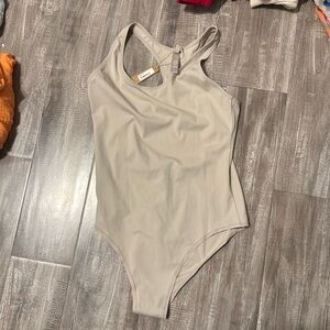 SKIMS beige body suit